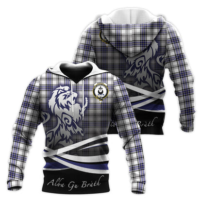 Printivon Hannay Modern Tartan Scottish Lion Hoodie