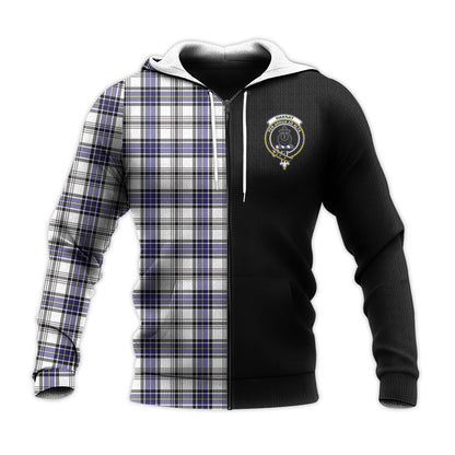 Printivon Hannay Modern Tartan Personalize Half Hoodie