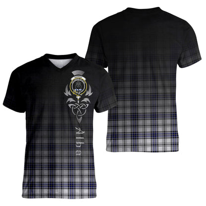 Printivon Hannay Modern Tartan Crest Alba Celtic T Shirt