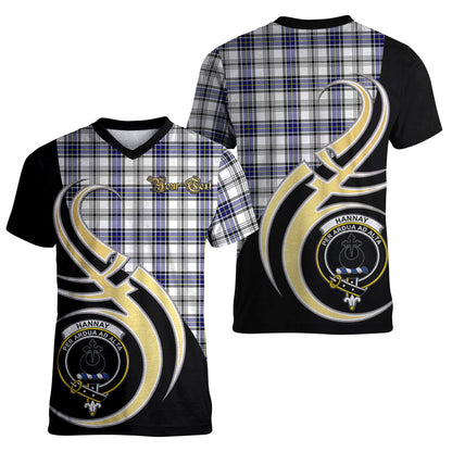 Printivon Hannay Modern Tartan Crest Believe In Me T Shirt