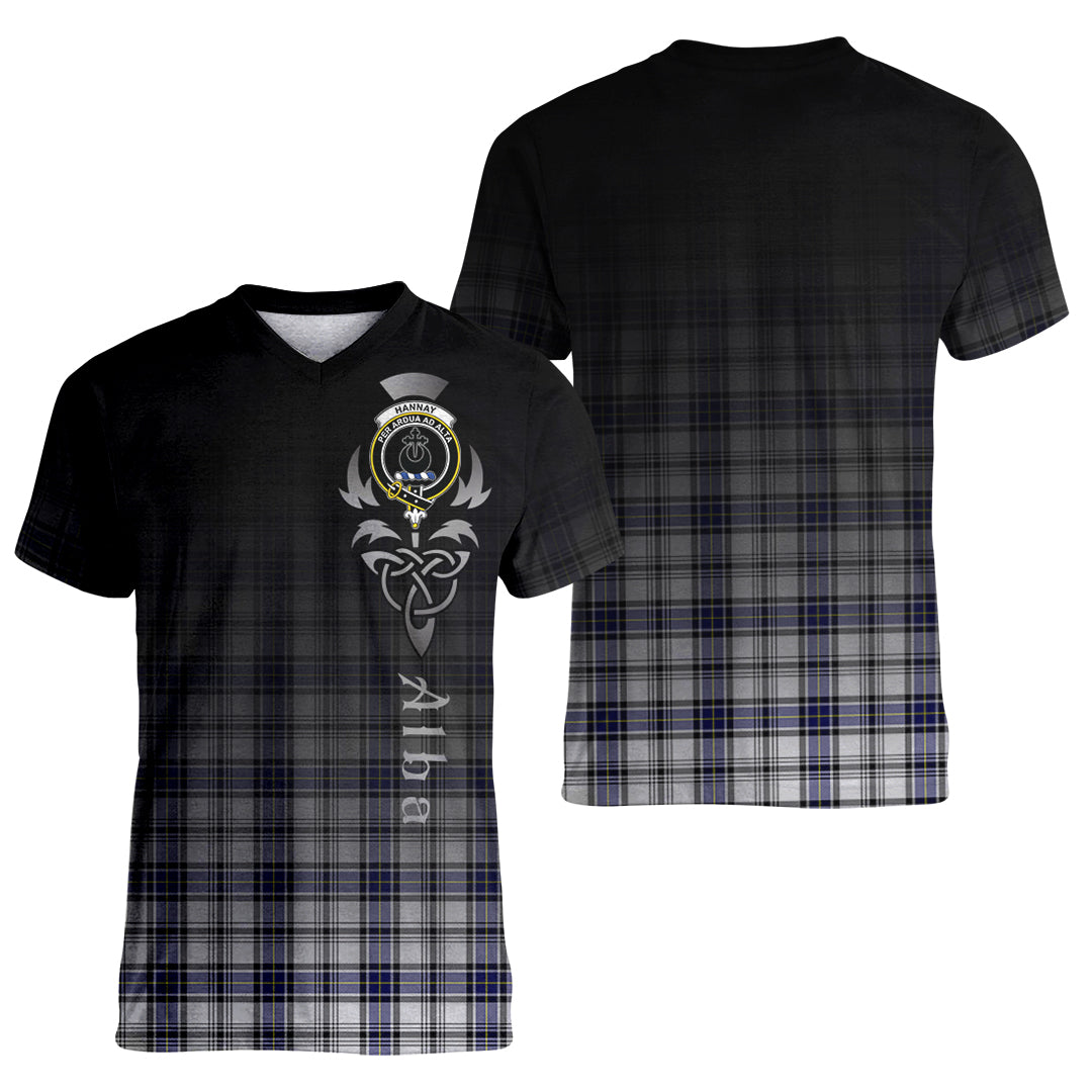 Printivon Hannay Modern Tartan Crest Alba Celtic T Shirt