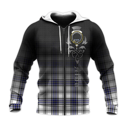 Printivon Hannay Modern Tartan Crest Alba Celtic Hoodie