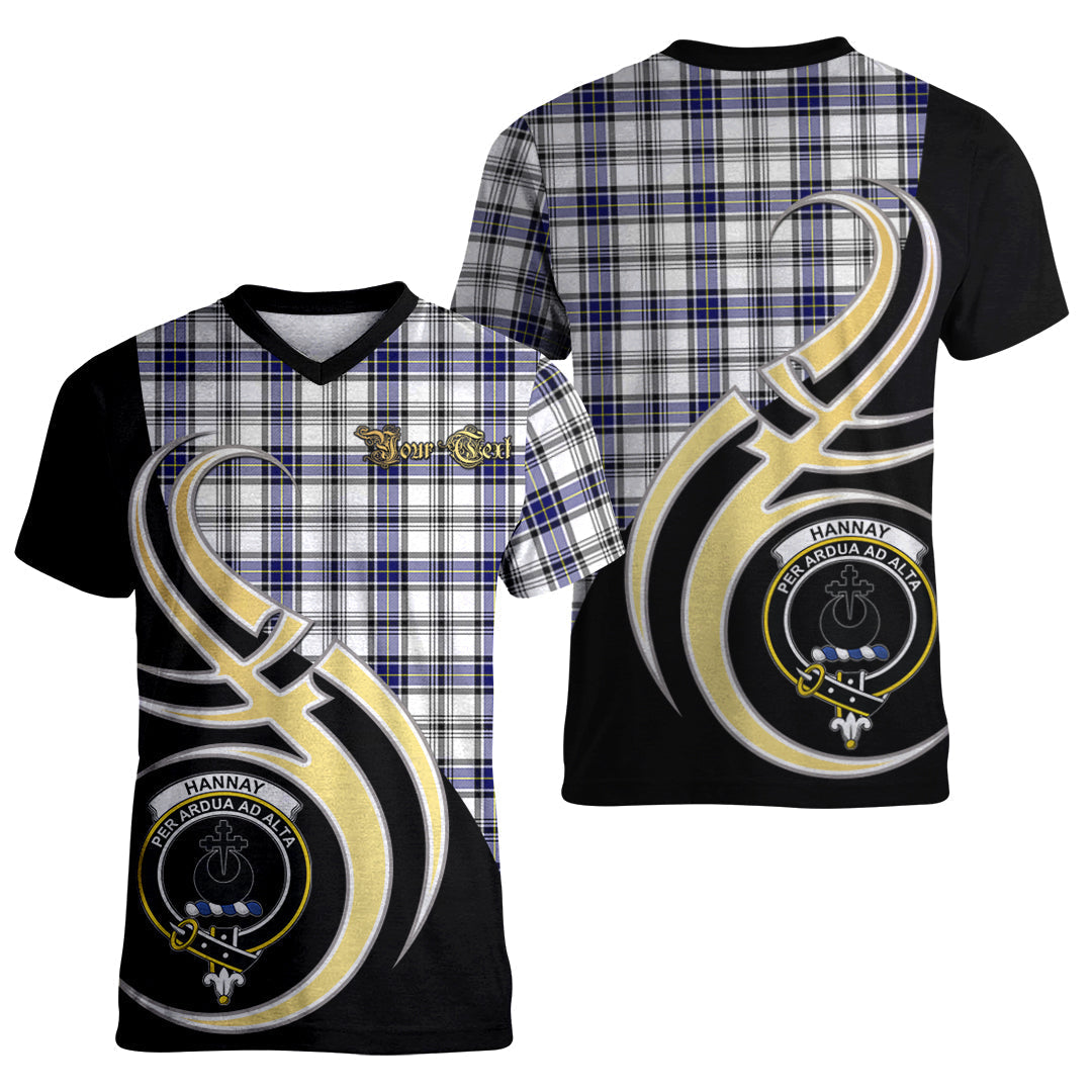 Printivon Hannay Modern Tartan Crest Believe In Me T Shirt
