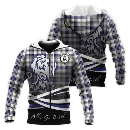Printivon Hannay Modern Tartan Scottish Lion Hoodie
