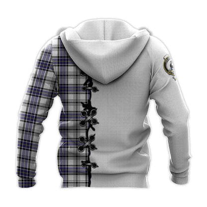 Printivon Hannay Modern Tartan Hoodie Lion Rampant And Celtic Thistle Style
