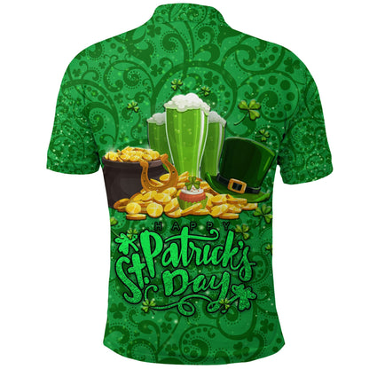 Ireland Polo Shirt Happy Saint Patricks Day With Shamrock