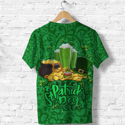 Ireland Happy Saint Patricks Day T Shirt With Shamrock