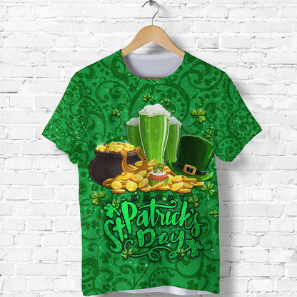 Custom Ireland Happy Saint Patricks Day T Shirt With Shamrock