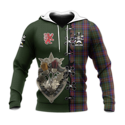 Printivon Hargis Tartan Hoodie Lion Rampant And Celtic Thistle Style