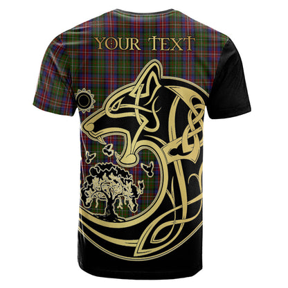 Printivon Hargis Crest Celtic Wolf Tartan T Shirt Custom Your Text