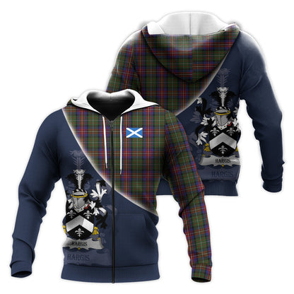 Printivon Hargis Tartan Scottish Crest Hoodie