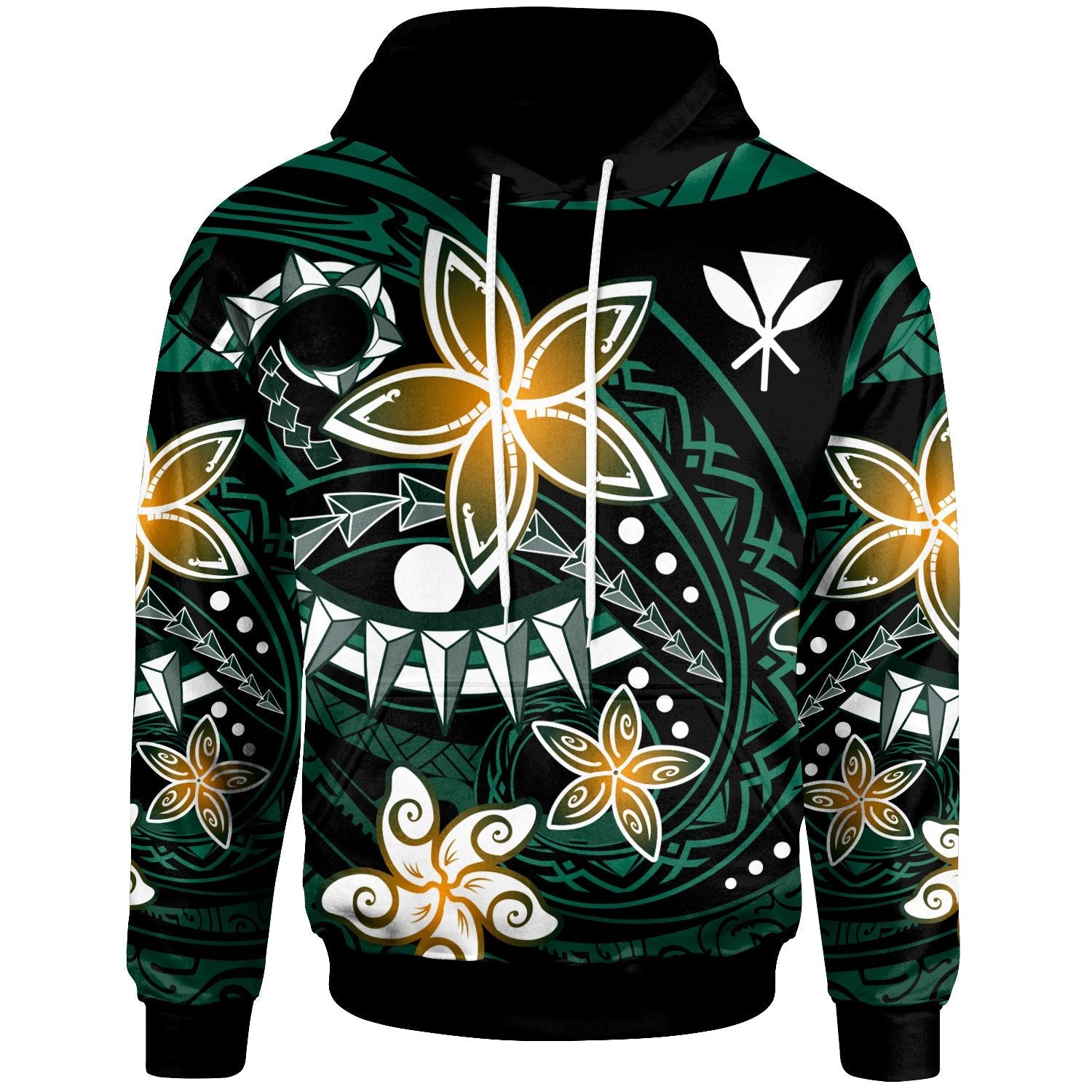 Hawaii Hoodie Spring Style Black Color