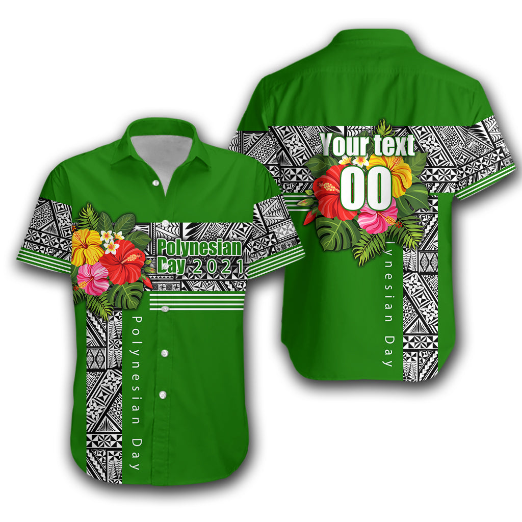 Custom Personalised Polynesian Day Hawaiian Shirt Simple Style -