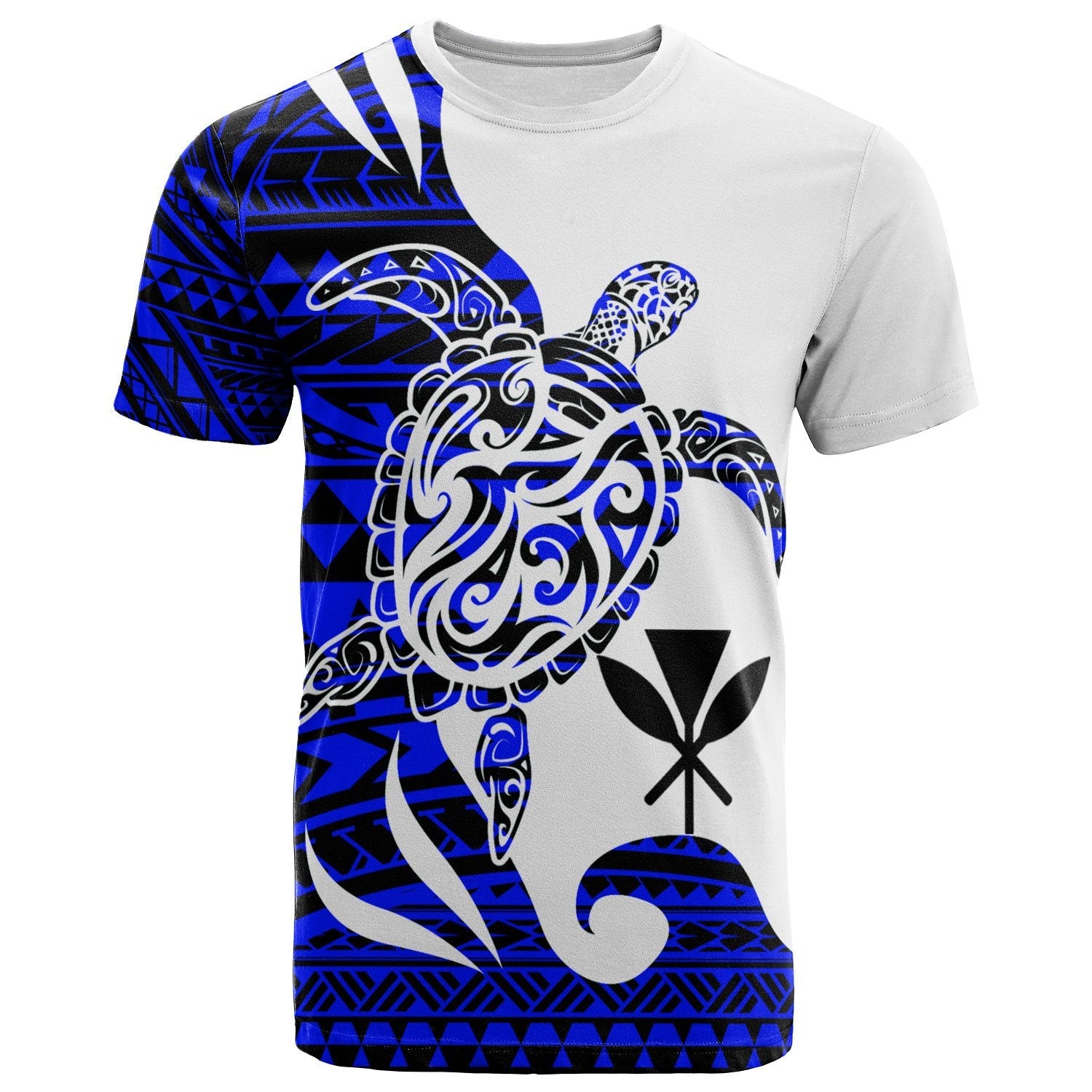 Hawaii Turtle Blue T - Shirt - Mega Turtle  All Over Print Shirt
