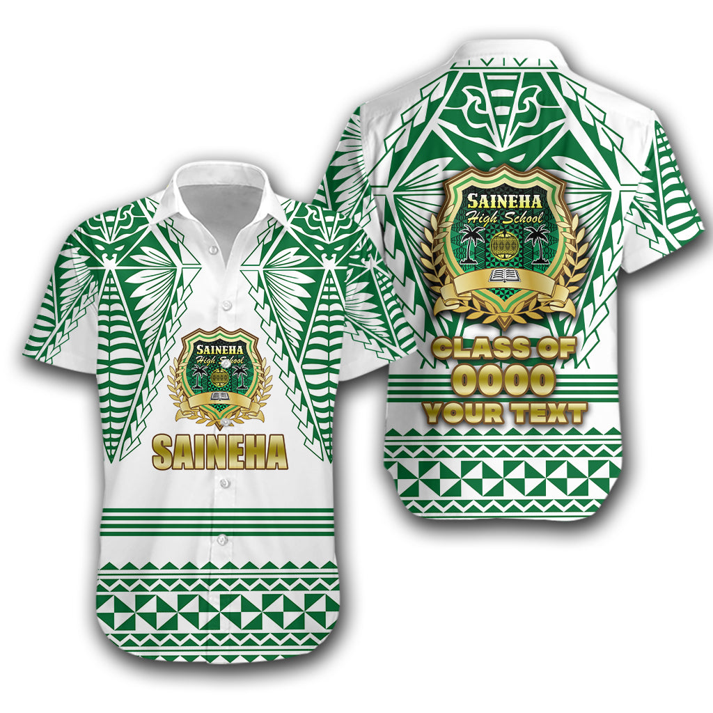 Custom Personalised Saineha Tonga Hawaiian Shirt Tattoo Style Special - Class of -