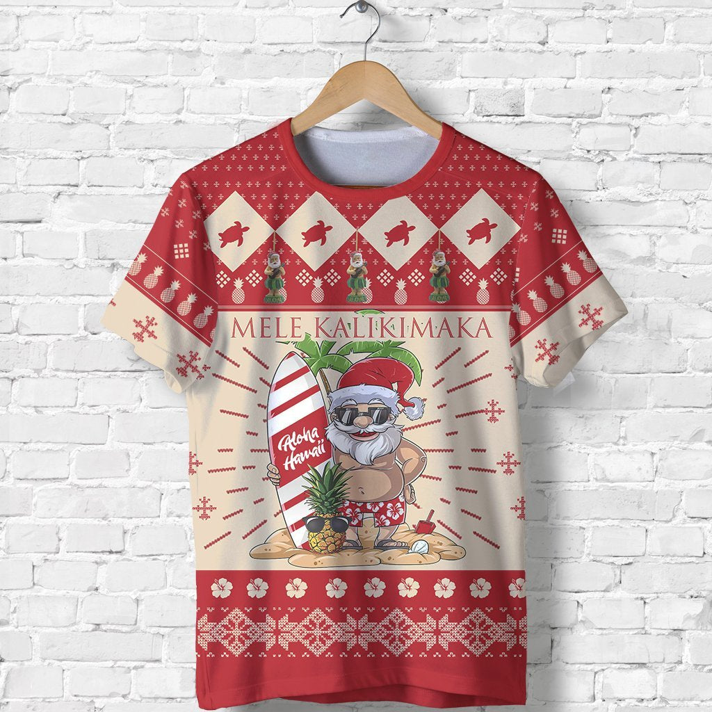 Hawaiian Christmas T-Shirt - Aloha Hawaii Mele Kalikimaka - K5