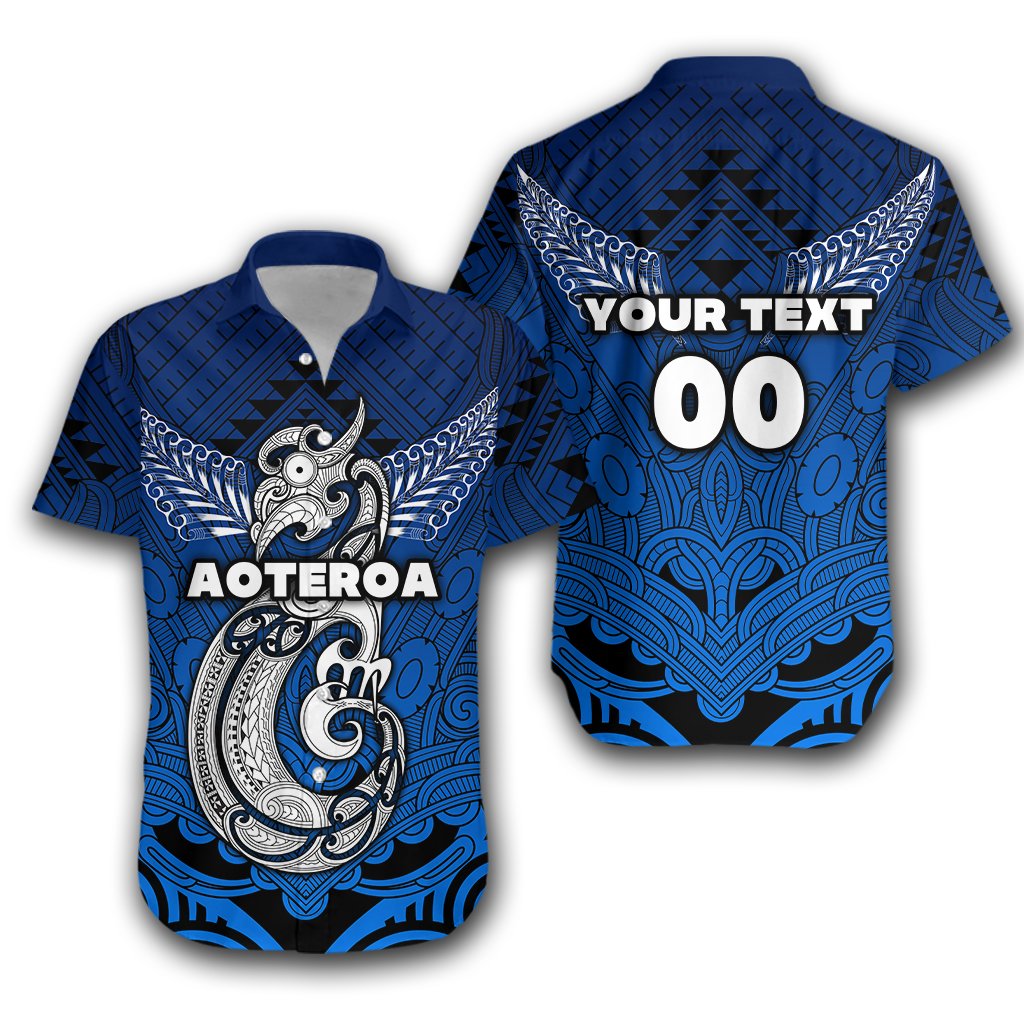 Custom Personalised Maori Aotearoa Manania Hawaiian Shirt Simple Sport Style