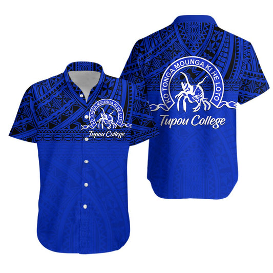Tupou College Hawaiian Shirt Black