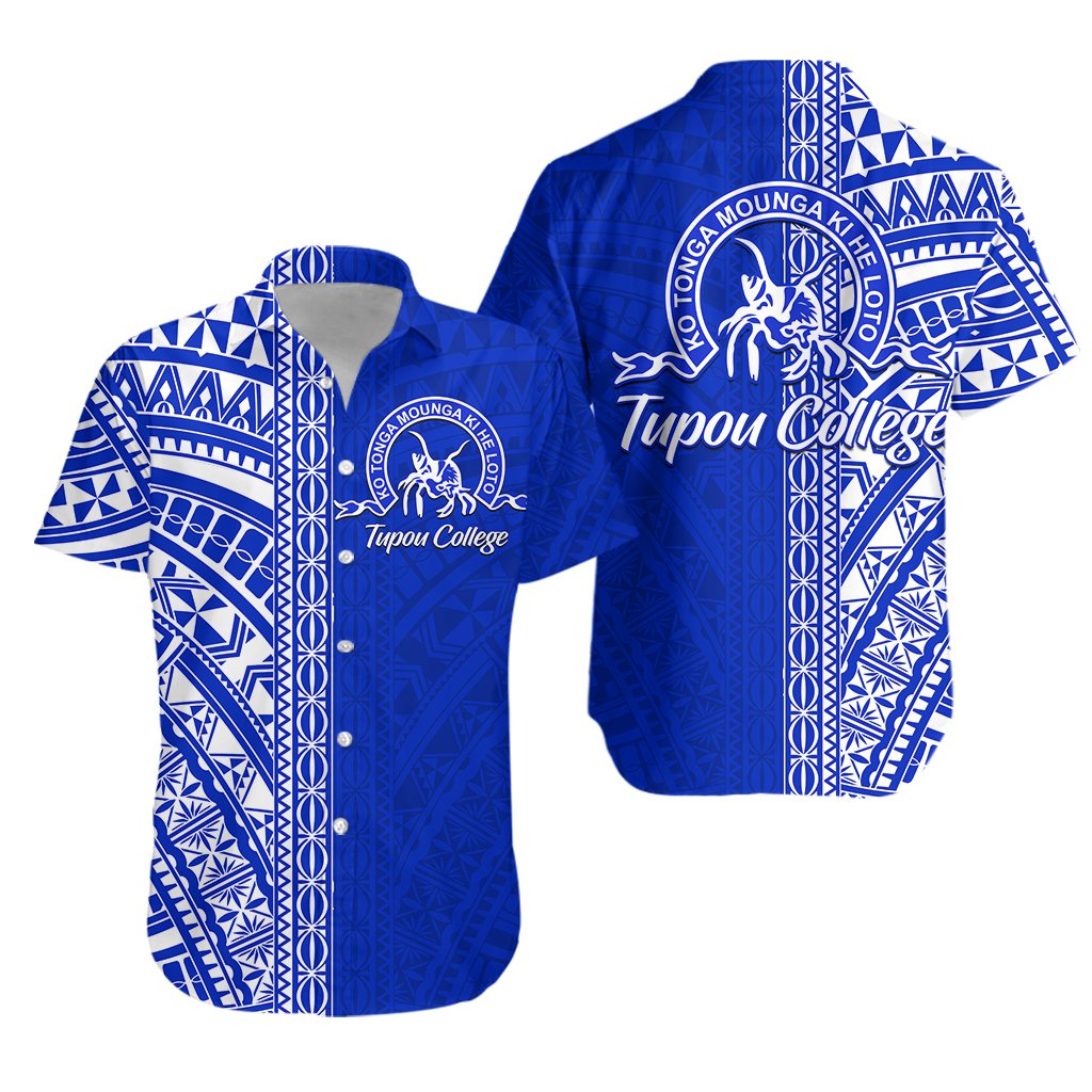 Tupou College Hawaiian Shirt Half Version