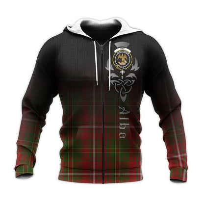 Printivon Hay Tartan Crest Alba Celtic Hoodie