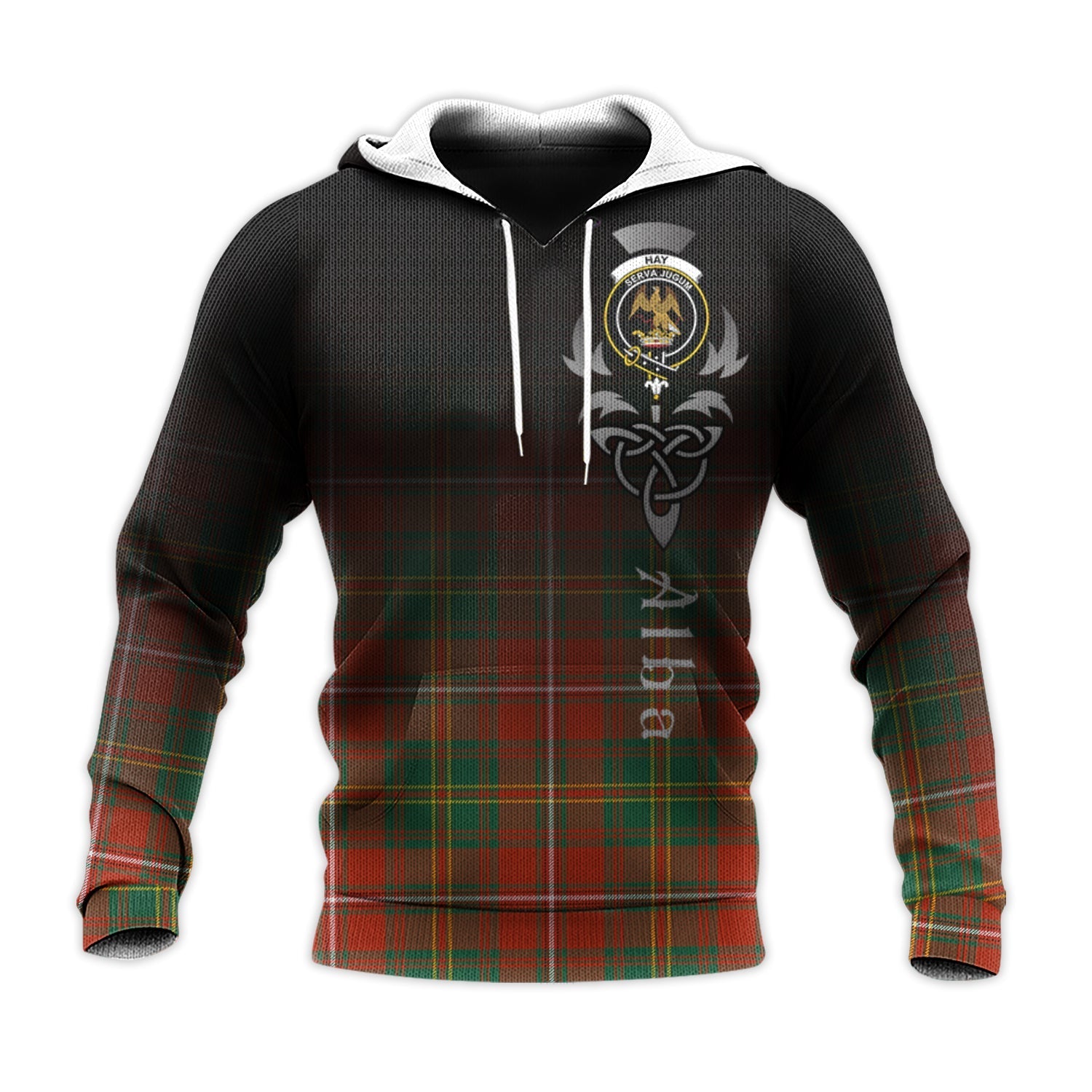 Printivon Hay Ancient Tartan Crest Alba Celtic Hoodie