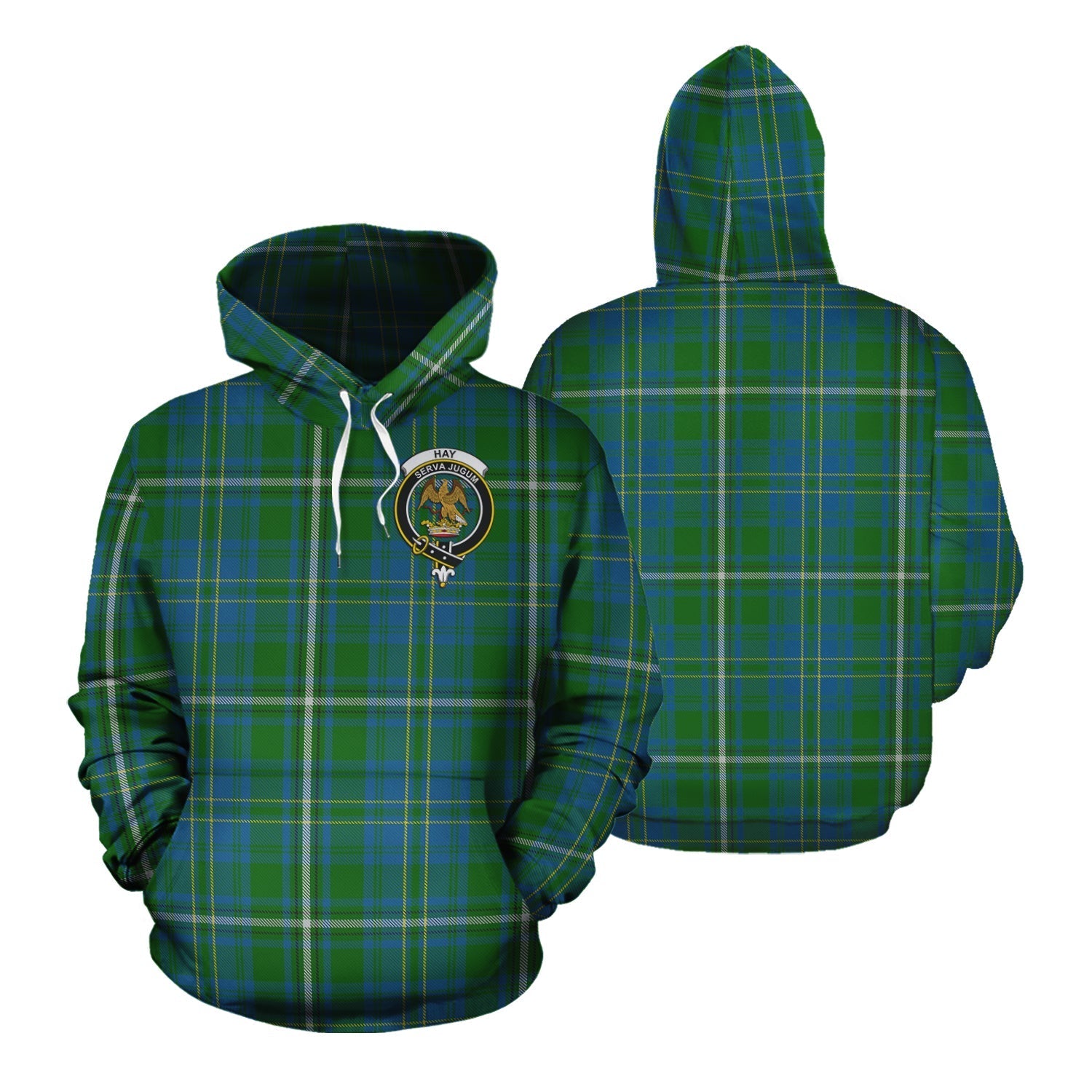 Printivon Hay Hunting Tartan Hoodie