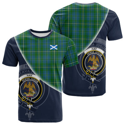 Printivon Hay Hunting Tartan Scottish Crest T Shirt