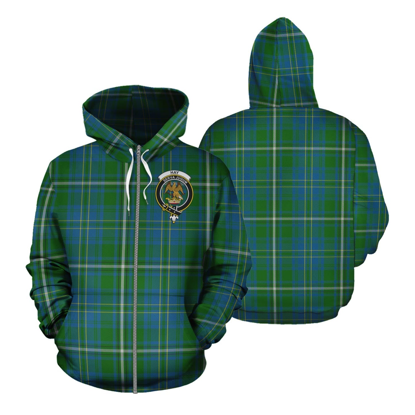 Printivon Hay Hunting Tartan Hoodie