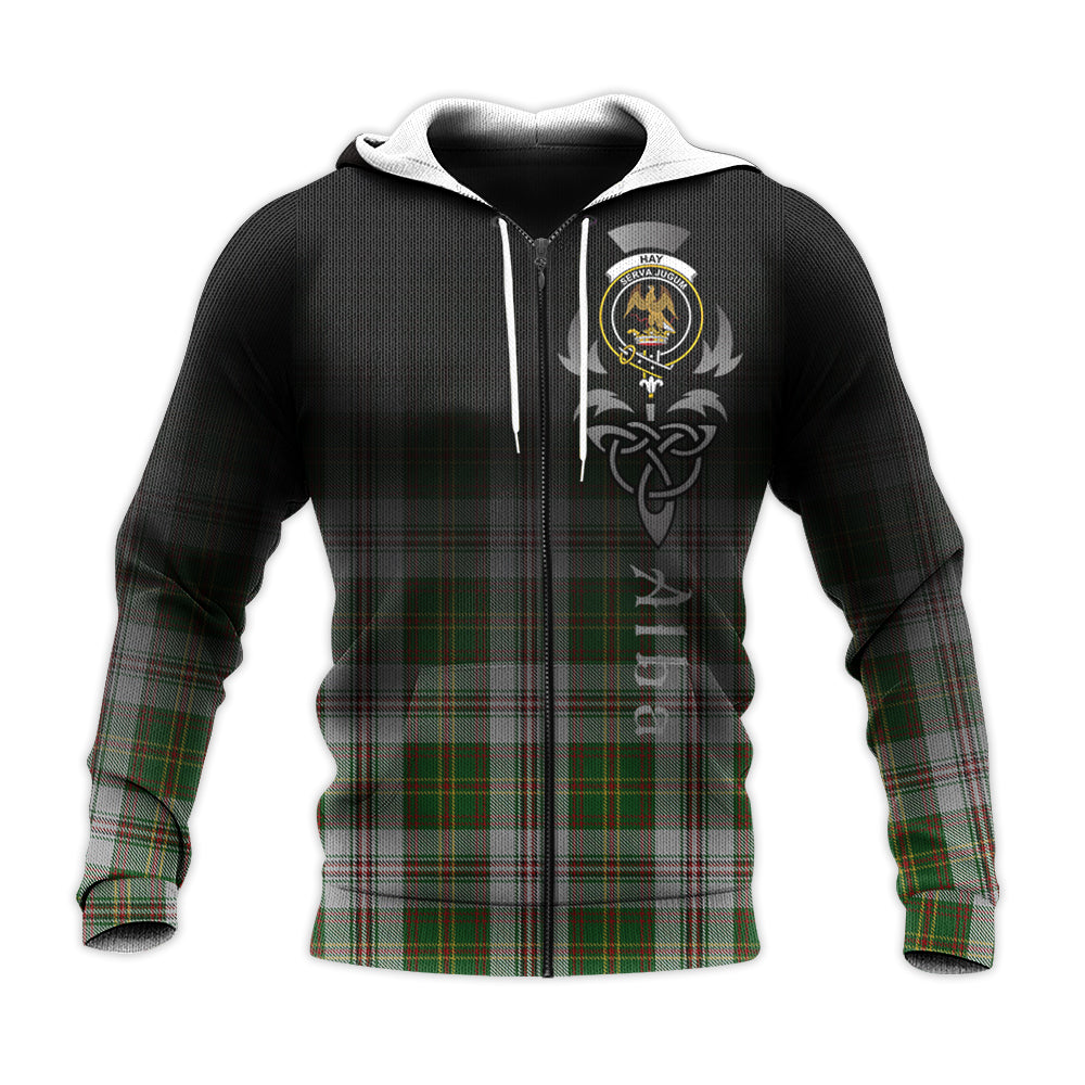 Printivon Hay White Dress Tartan Crest Alba Celtic Hoodie