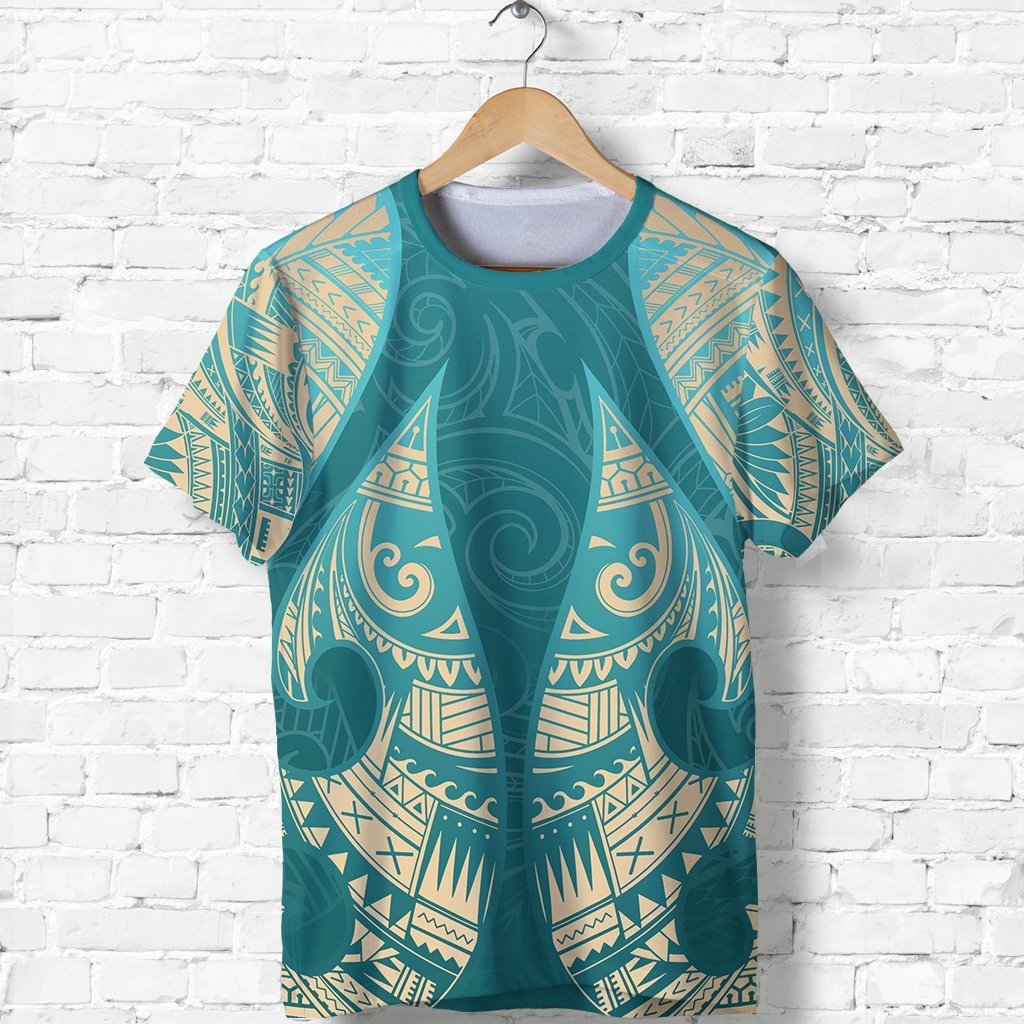 New Zealand Maori T Shirt, Hei Matau Tattoo Shirt