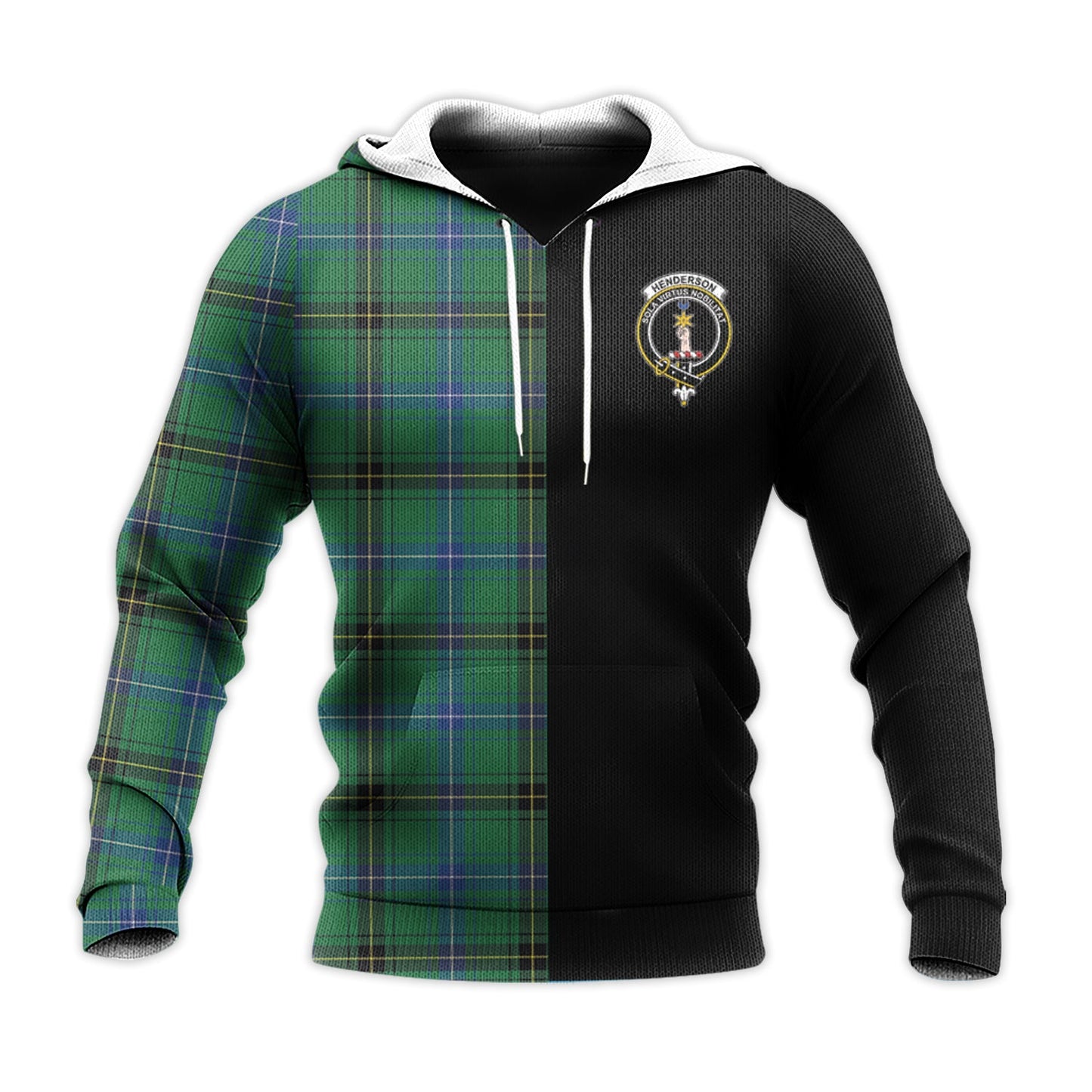 Printivon Henderson Ancient Tartan Personalize Half Hoodie