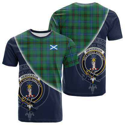 Printivon Henderson Ancient Tartan Scottish Crest T Shirt