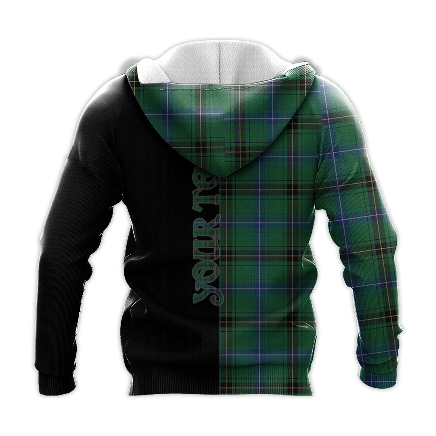 Printivon Henderson Ancient Tartan Personalize Half Hoodie