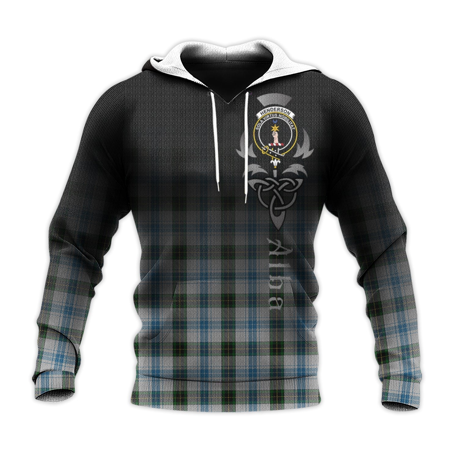 Printivon Henderson Dress Tartan Crest Alba Celtic Hoodie