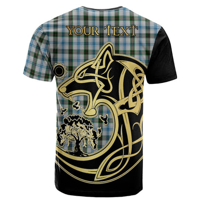 Printivon Henderson Dress Crest Celtic Wolf Tartan T Shirt Custom Your Text