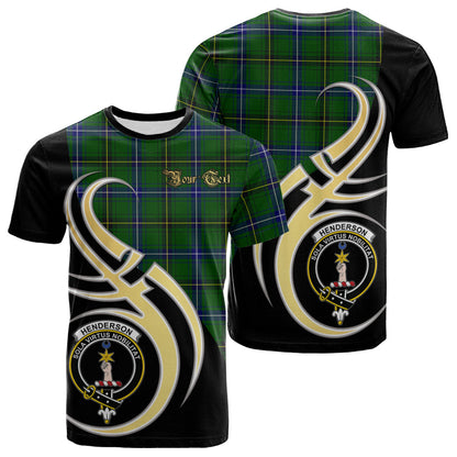 Printivon Henderson Modern Tartan Crest Believe In Me T Shirt