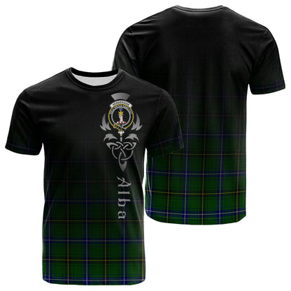 Printivon Henderson Modern Tartan Crest Alba Celtic T Shirt