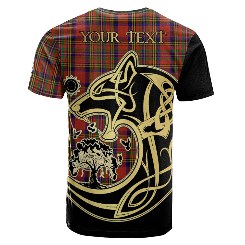 Printivon Hepburn Crest Celtic Wolf Tartan T Shirt Custom Your Text