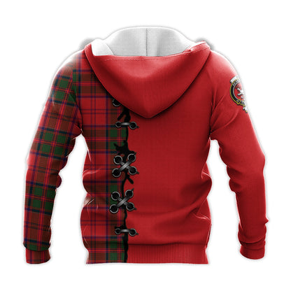 Printivon Heron Tartan Hoodie Lion Rampant And Celtic Thistle Style