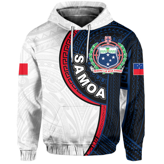 Samoa Coat Of Arms Hoodie Polynesian Tribal Tattoo Hoodie  All Over Print