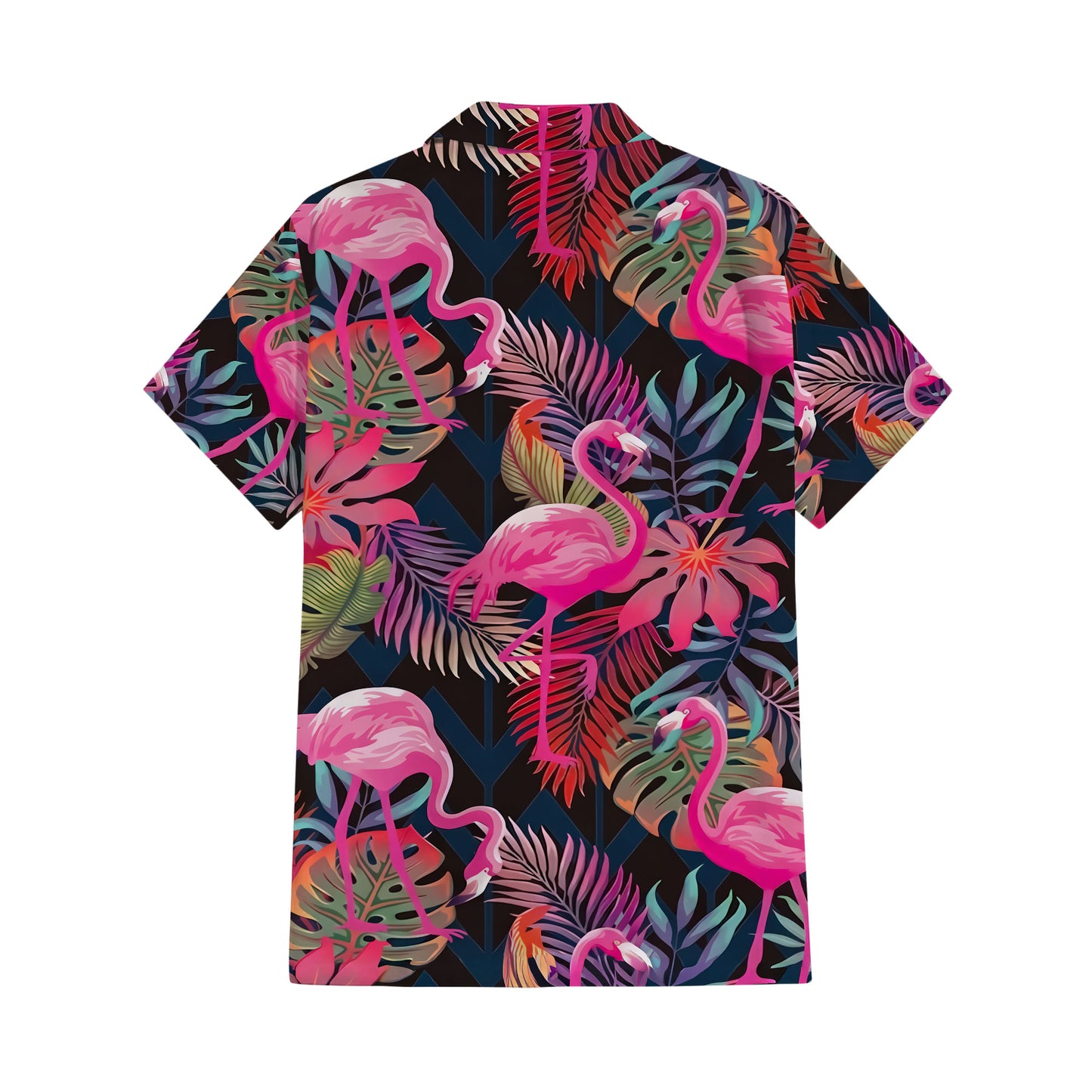 Flamingo Tropical Women's Dress Men's Shirt Couple Suit Polynesian Matching Outfit For Couple