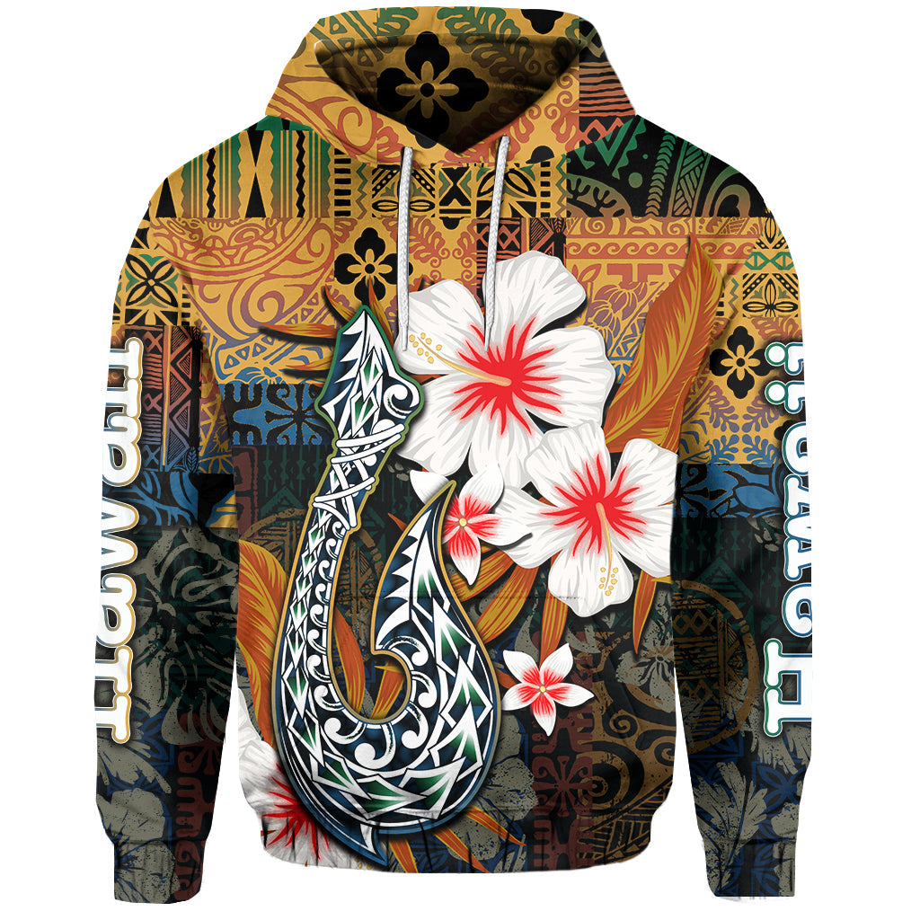 ( Personalised) Hawaii Fish Hook Hoodie Style