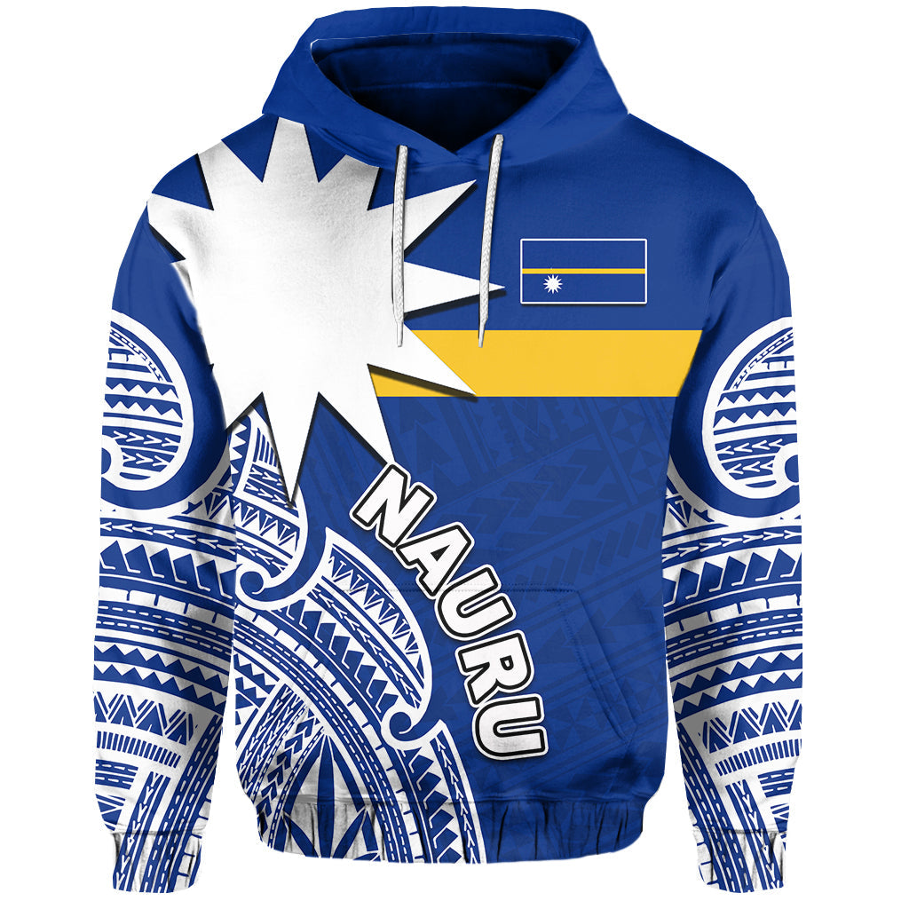 ( Personalised) Nauru Hoodie Flag In Heart No.1