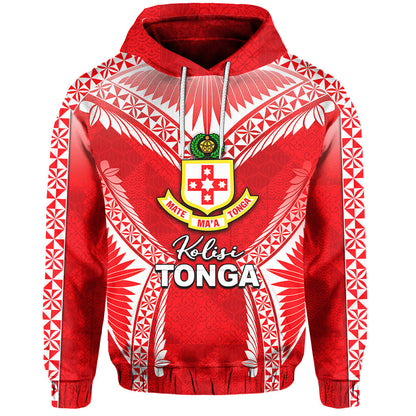 ( Personalised)Kolisi Tonga Hoodie Red Style