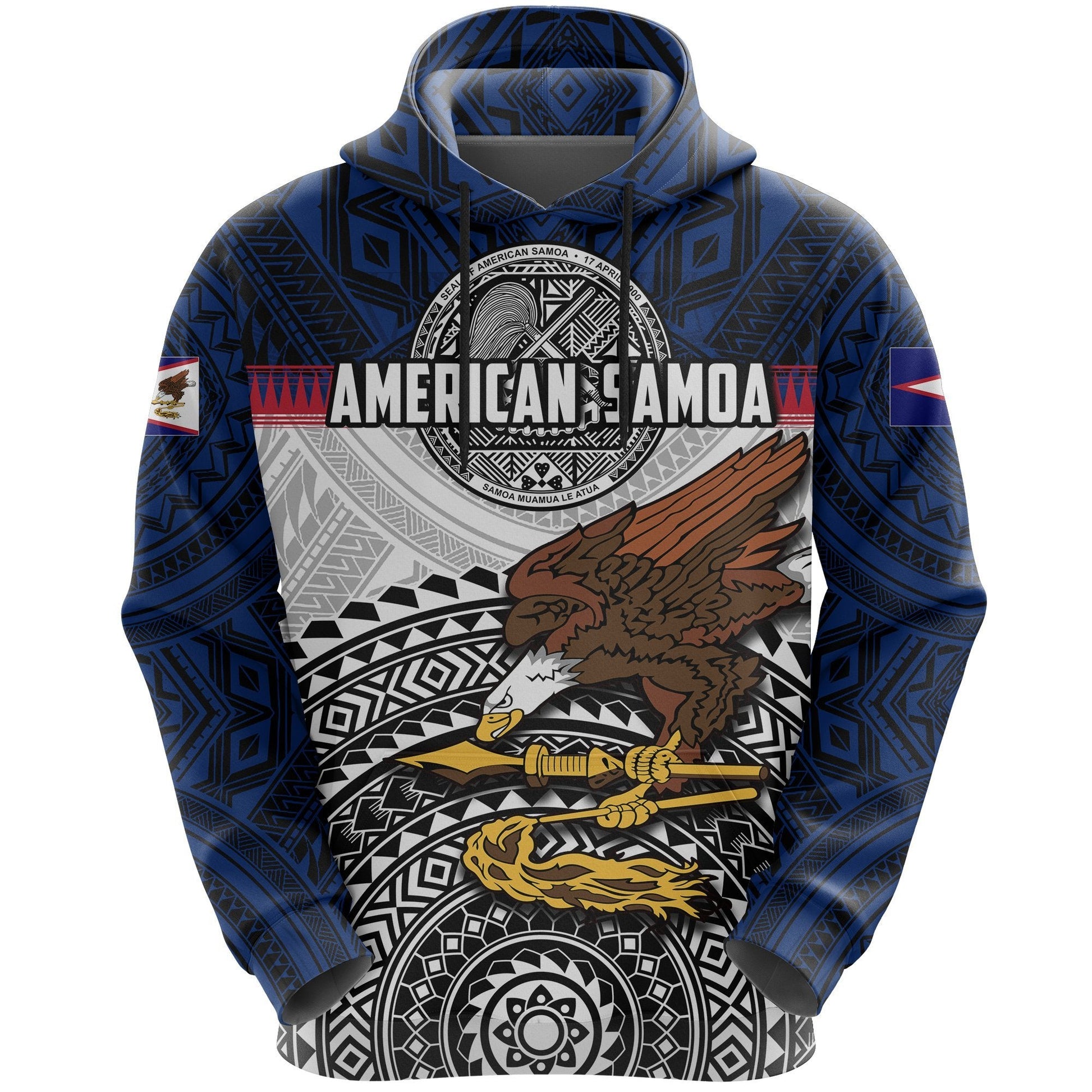 American Samoa All Over Hoodie Polynesian
