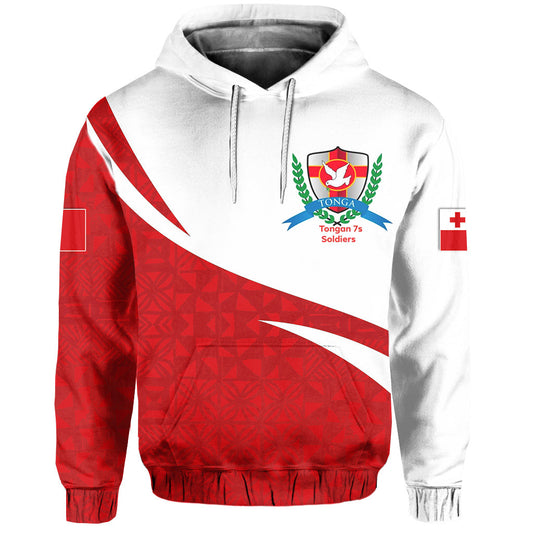 Tongan Soldiers Hoodie Tonga Patterns Style