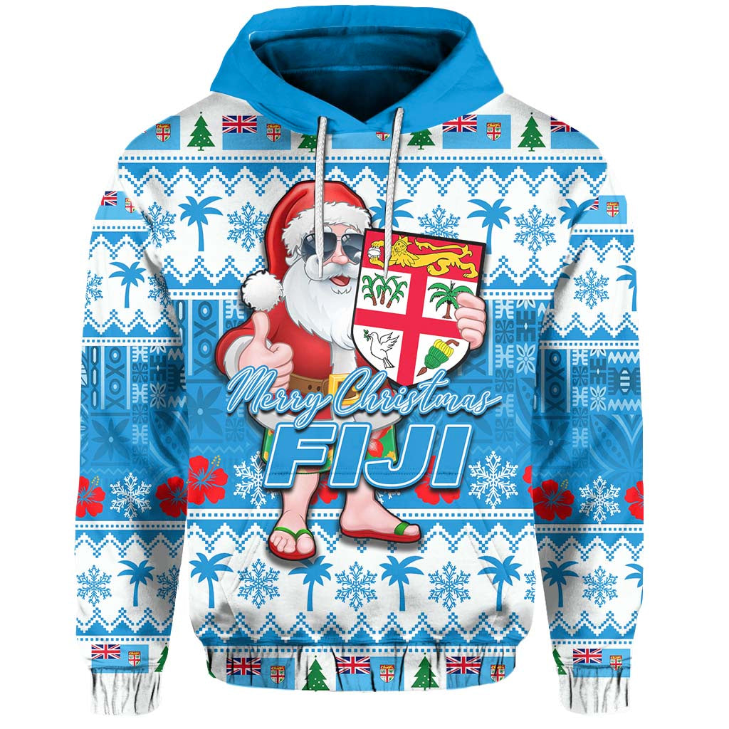 Fiji Christmas Hoodie Cool Santa Claus