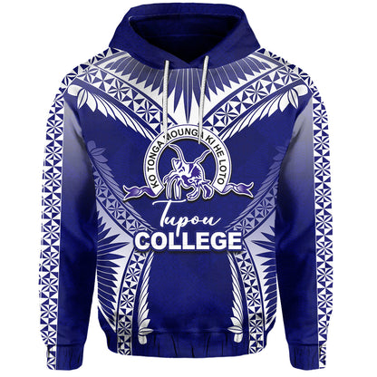 ( Personalised) Tupou College Hoodie Blue Style