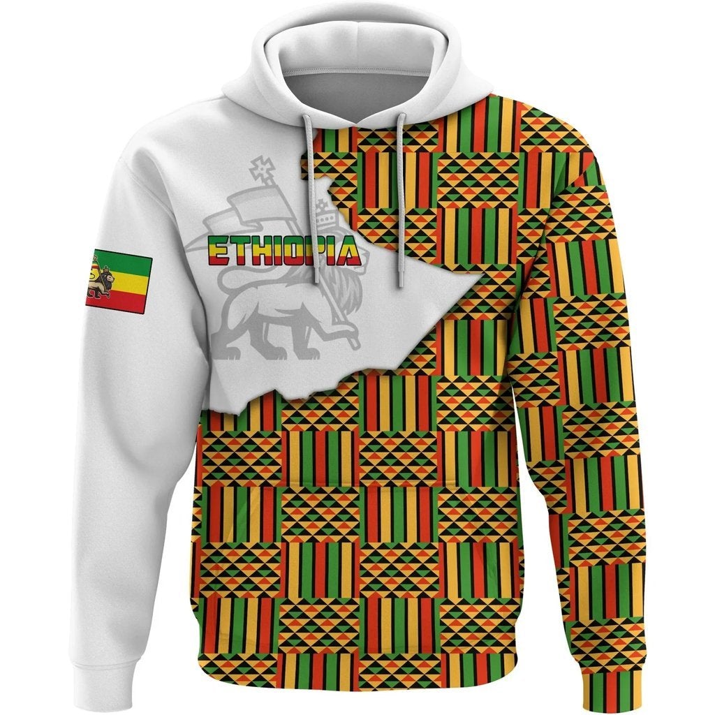 Ethiopia Hoodie Map Lt10