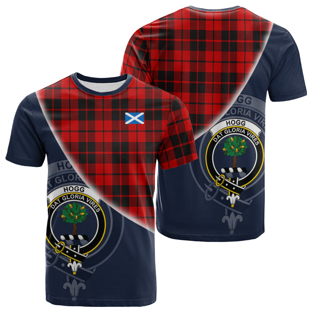 Printivon Hogg Tartan Scottish Crest T Shirt